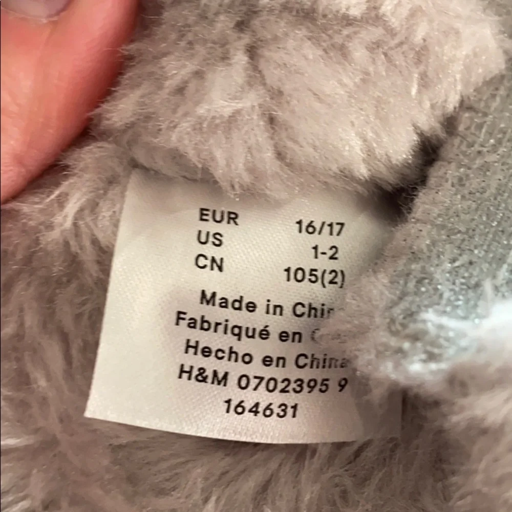 Baby girl fur lined boots